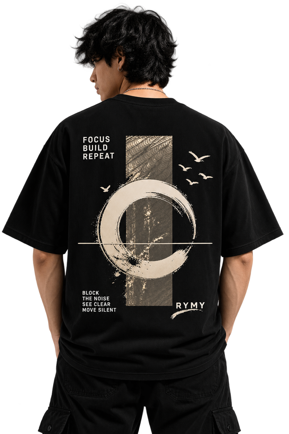 Focus Build Repeat Oversized T-Shirt