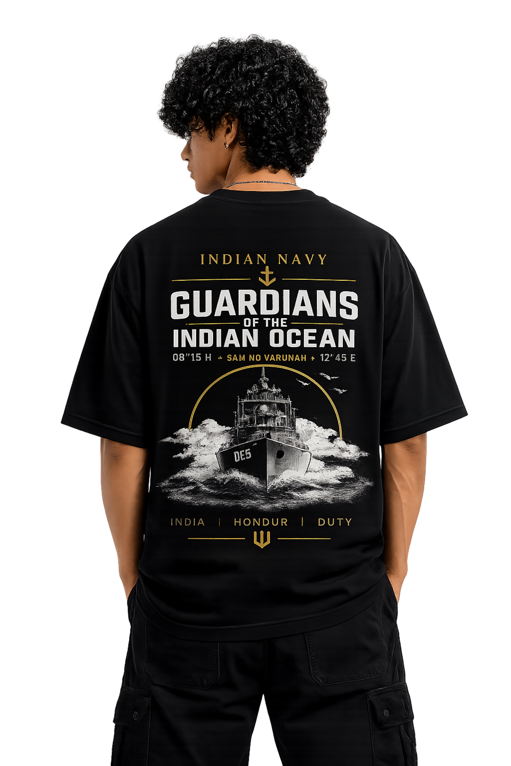 RYMY Indian Navy Guardians Oversized T-Shirt