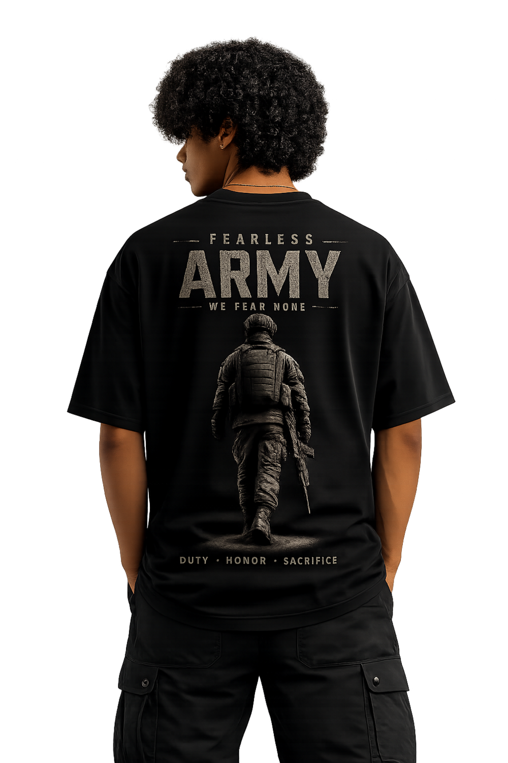 RYMY Fearless Army Oversized T-Shirt