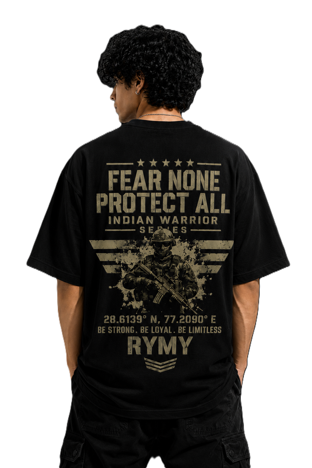Indian Warrior Oversized T-Shirt