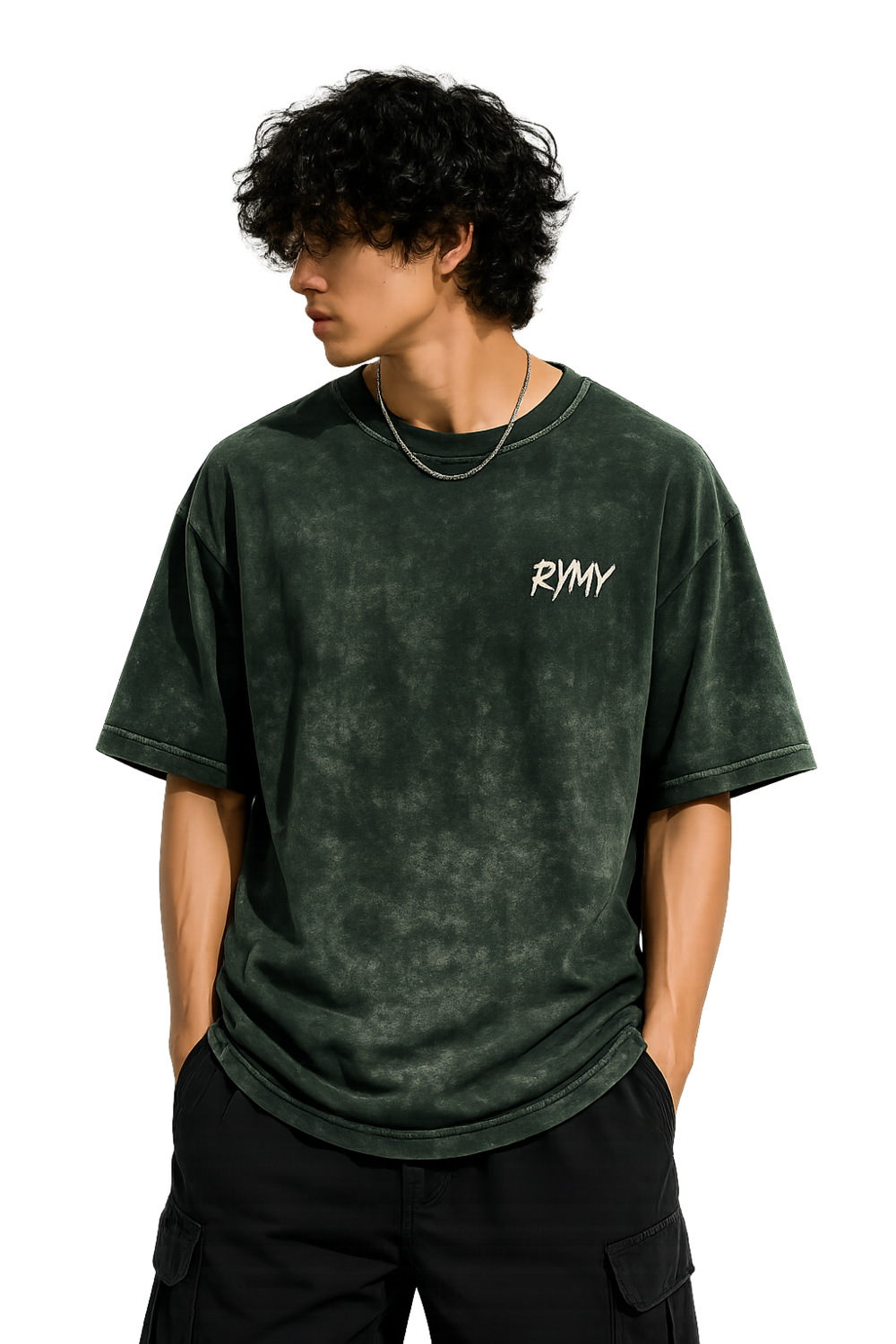 RYMY Acid Wash Oversized T-Shirt