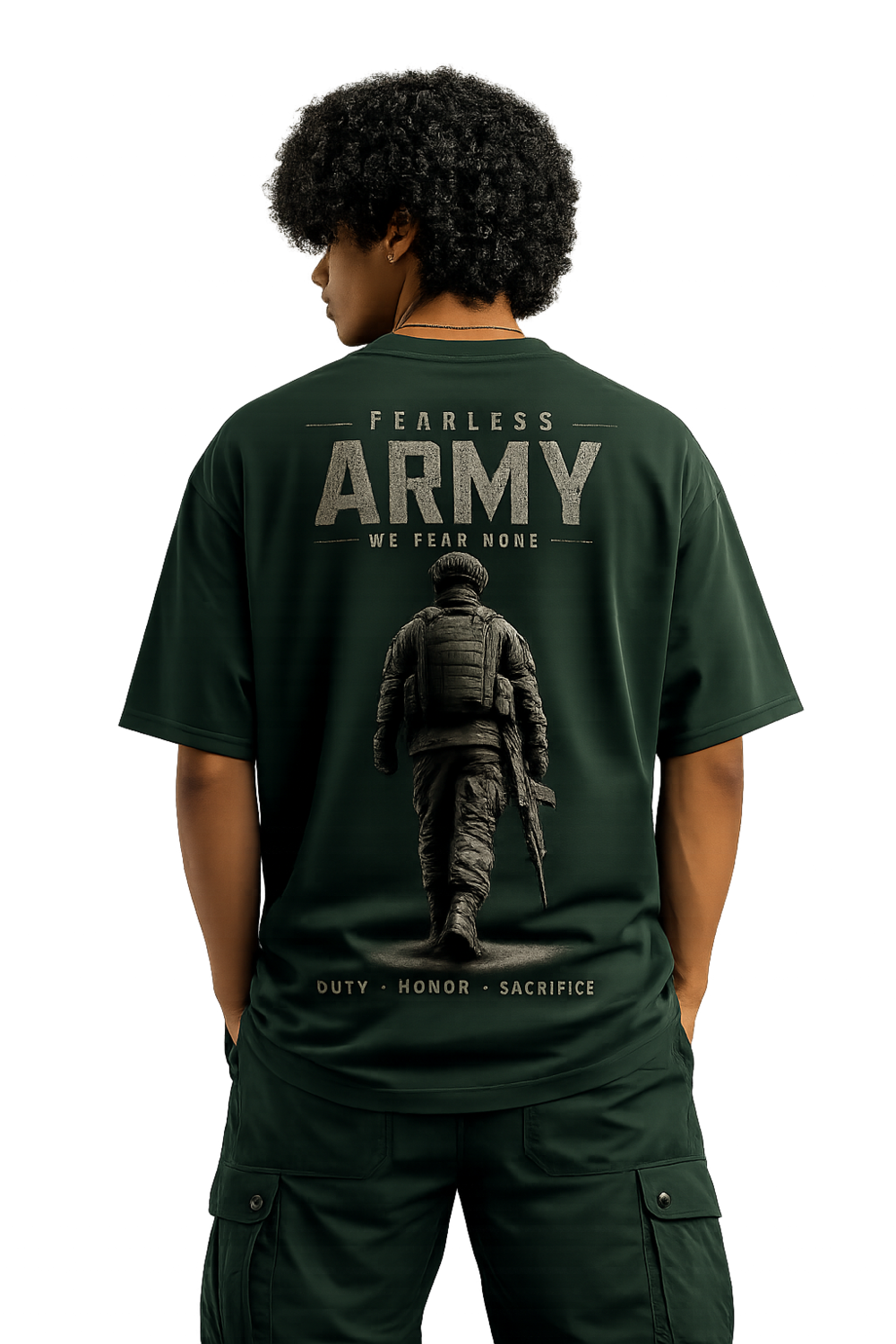 RYMY Fearless Army Oversized T-Shirt