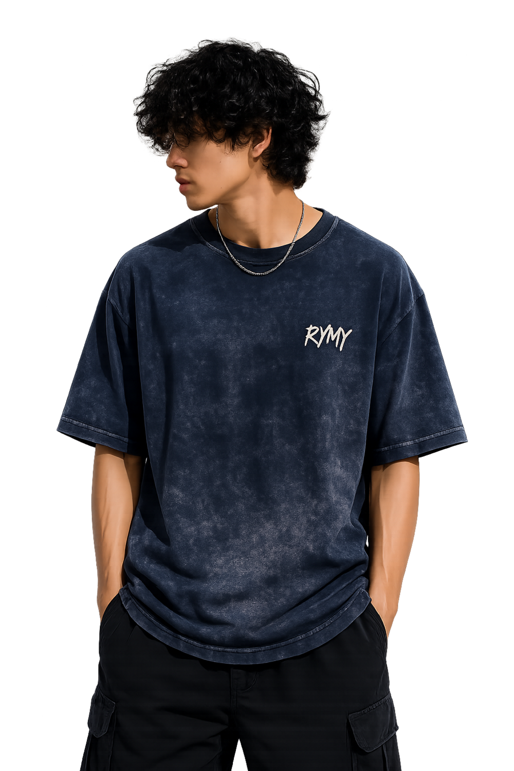 RYMY Acid Wash Oversized T-Shirt