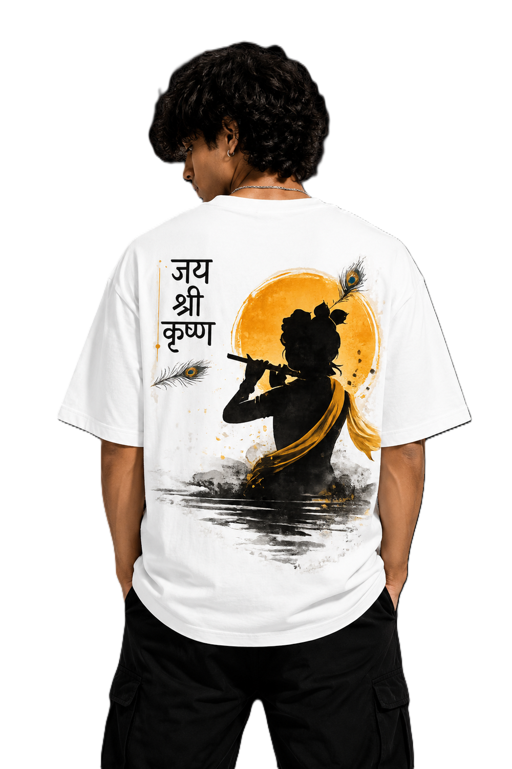 JAI SHRI KRISHNA OVERSIZED T-SHIRT