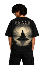 PEACE LOOKS ON ME OVERSIZED T-SHIRT