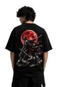 Red Moon Warrior Spirit Oversized T-Shirt