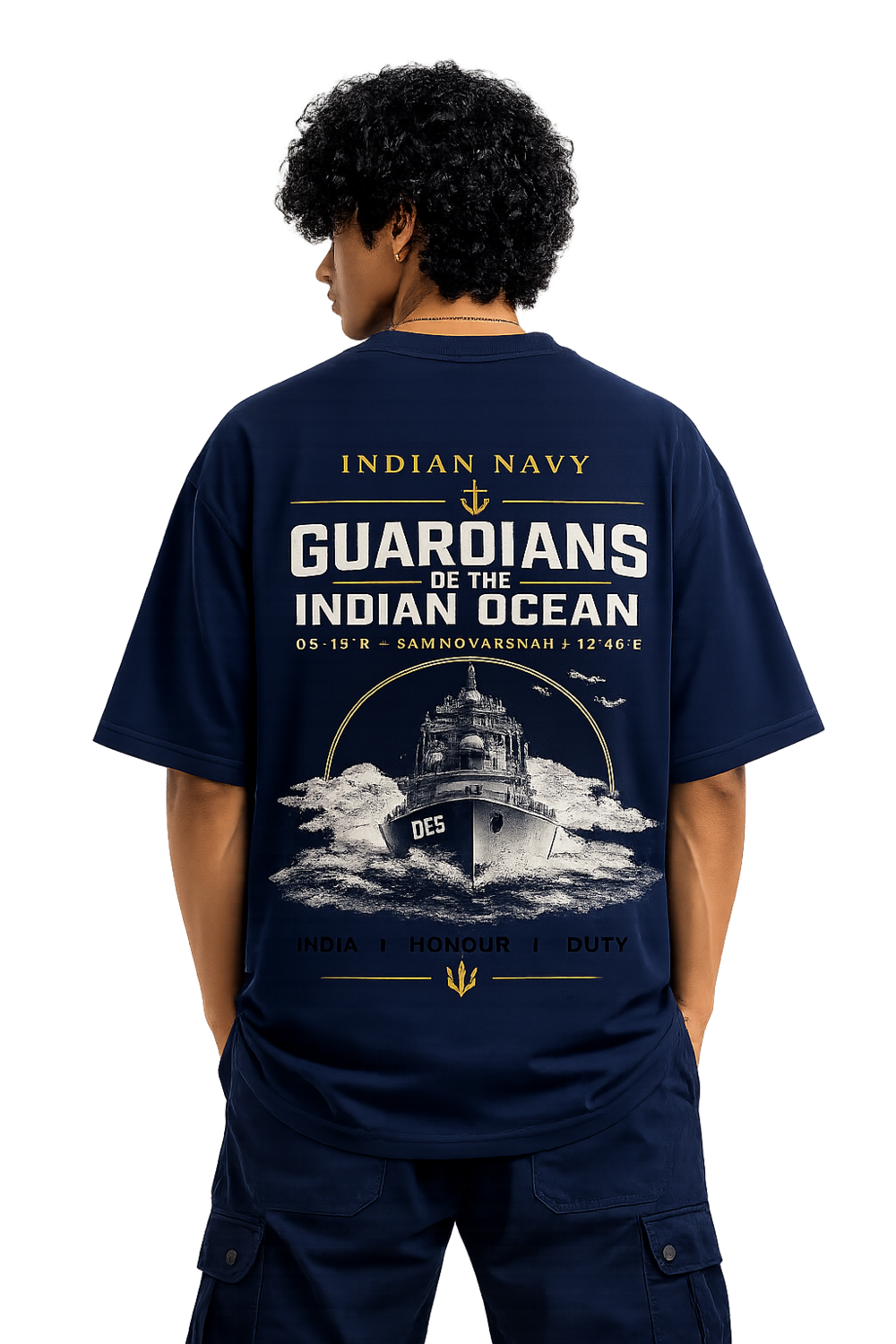 RYMY Indian Navy Guardians Oversized T-Shirt