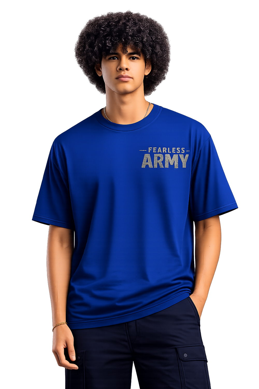 RYMY Fearless Army Oversized T-Shirt